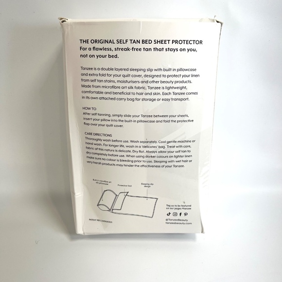 TANZEE Self Tan Bed-Sheet Protector Keep Sheets Clean from Self Tanner Stains - Picture 7 of 7